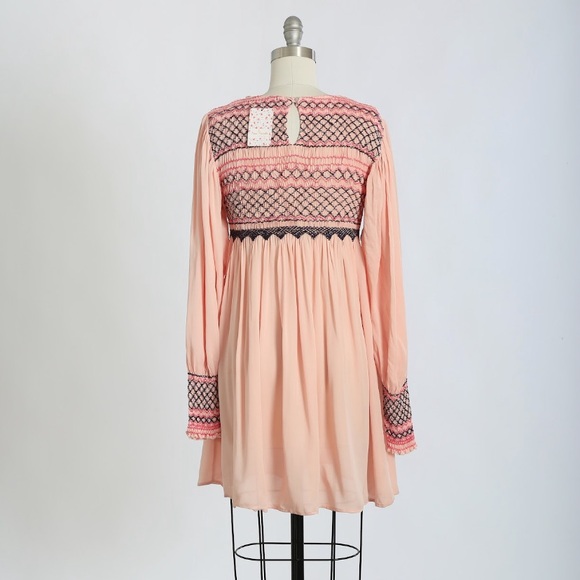 Free People Late Night Picnic Smock Dress Sz. S NWT - Picture 9 of 9